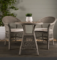 Marco Aluminium Synthetic Wicker Outdoor Chair Grey