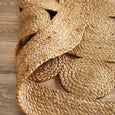 Flexible handwoven construction of Spiral Natural Jute Round Rug