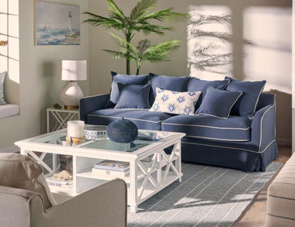 Sorrento Hamptons Square 120cm Coffee Table White