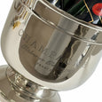 Nickel Champagne Bucket with Ring Handles 26cm with product details visible