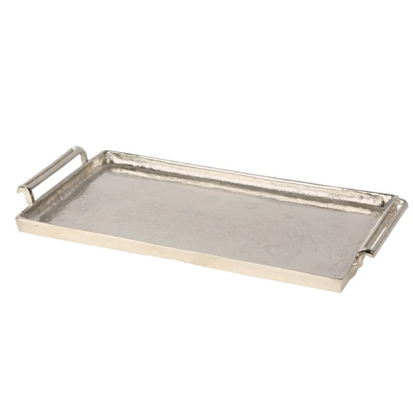 Nova Rectangle Tray Silver Large