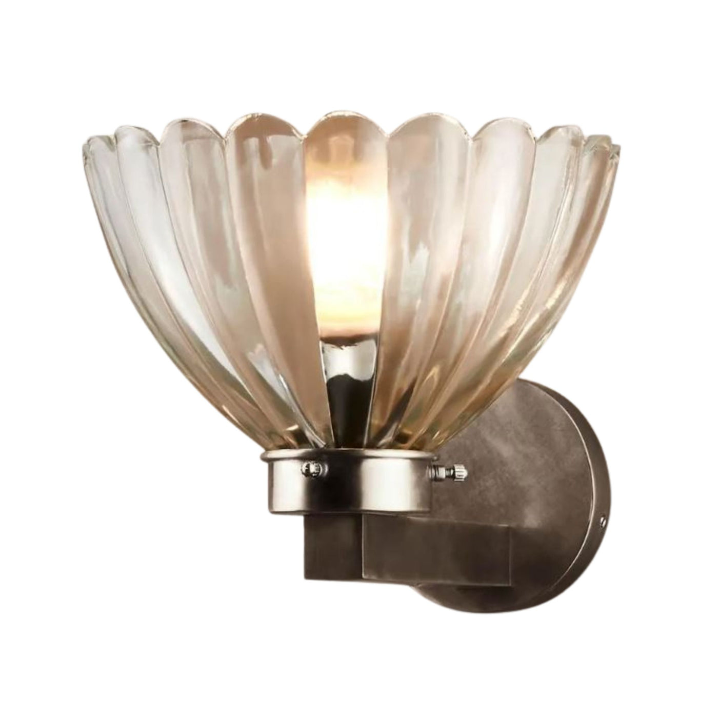 Otis Wall Light Antique Silver - Hamptons Style