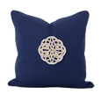 Outdoor Celtic Knot Navy Lounge Cushion 55cm