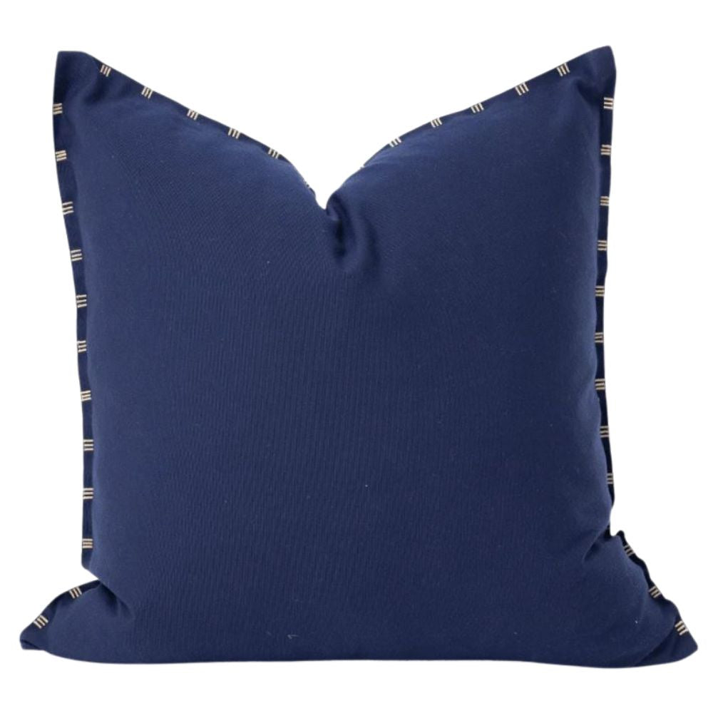 Outdoor Navy Cushion_Hamptons Style Cushion for outdoor use