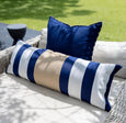 Outdoor Navy Cushion_Hamptons Style Cushion for outdoor use