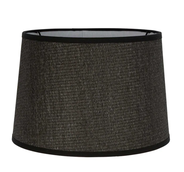 Paper Weave Drum Lamp Shade Medium Black