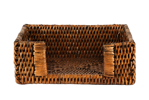 Paume Rattan Square Napkin Antique Brown