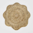 Paume Scallop Rattan Placemat Natural