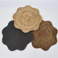 Paume Scallop Rattan Placemat Natural