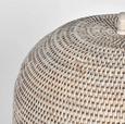 Paume Rattan Food Cover Whitewash