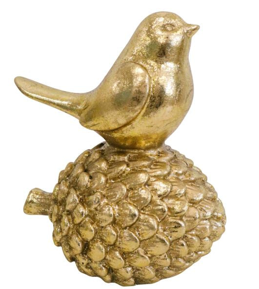 Bird on Pinecone Gold