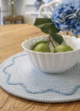 Virgo Cotton Round Placemat Blue