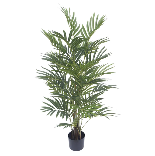 Real Touch Mini Palm Tree In Black Pot 120cm