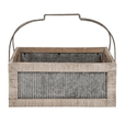 Ripple Tin Basket with Handle