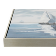 Sailing Boats 1 Canvas in Silver Frame