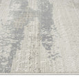 Close-up of the Sandbar Mist Rug showing its luxurious textured viscose and polyester pile with soft neutral colouring.