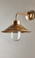 Sandhurst Outdoor Wall Light Antique Brass