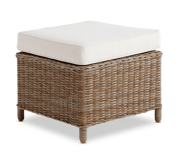 Sarina Footstool Natural - Hamptons Style