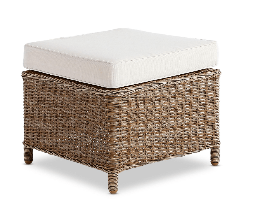 Sarina Footstool Natural - Hamptons Style