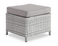 Sarina Footstool White/Grey