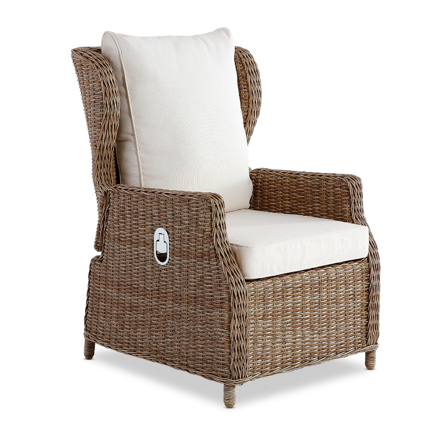 Sarina Reclining Lounge Chair Natural