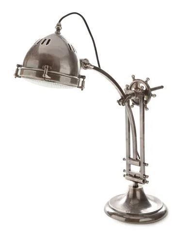 Seabury Desk Lamp Antique Silver