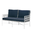 Davenport Iron Outdoor Lounge White/Navy