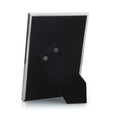 Rear view of the Silver Plated Wide Beaded Photo Frame 10cm x 15cm with black flock backing and easel stand.