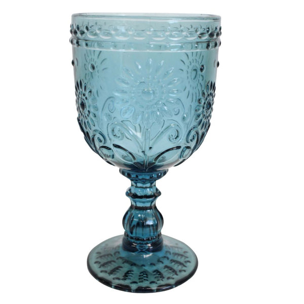 Wine Glass Garden Smoke Blue