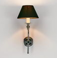 Soho Curved Sconce Base Shiny Nickel