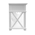 Detailed view of the three storage drawers on the Sorrento console table designed for organising household essentials.

