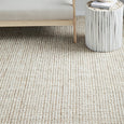 Textured 20mm pile of Sorrento Natural Wool & Jute Rug