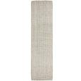 Sorrento Natural Wool & Jute Runner in soft ivory and natural tones