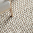 Close-up of Sorrento natural runner showing hand loomed wool and jute texture