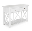 Sorrento Hamptons 2 Drawer Console White