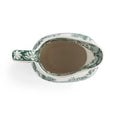Top view of the Spode Heritage Green Italian cream jug highlighting the decorative interior rim and elegant pouring spout.