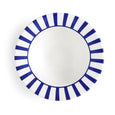 Spode Steccato 19cm blue and white striped cereal bowl made in England.