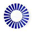 Spode Steccato 18cm bold stripe side plate featuring vibrant cobalt blue stripes on premium English earthenware.