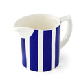 Spode Steccato 280ml milk jug with bold cobalt blue stripes crafted from premium English earthenware.