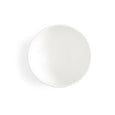 Base view of Spode Steccato rimless earthenware bowl showing clean white finish and quality craftsmanship.