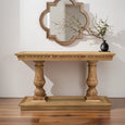 Side angle of a sturdy open-frame statement furniture piece showcasing its elegant silhouette
