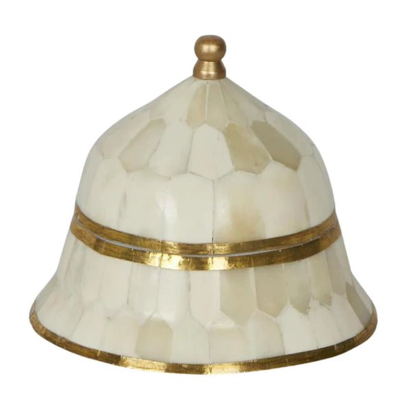 Suki Brass Box Large White