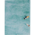 Surf Blues decorative book box set of two with turquoise ocean and surfer imagery 
