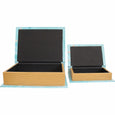 Surf Blues decorative book box set of two with turquoise ocean and surfer imagery