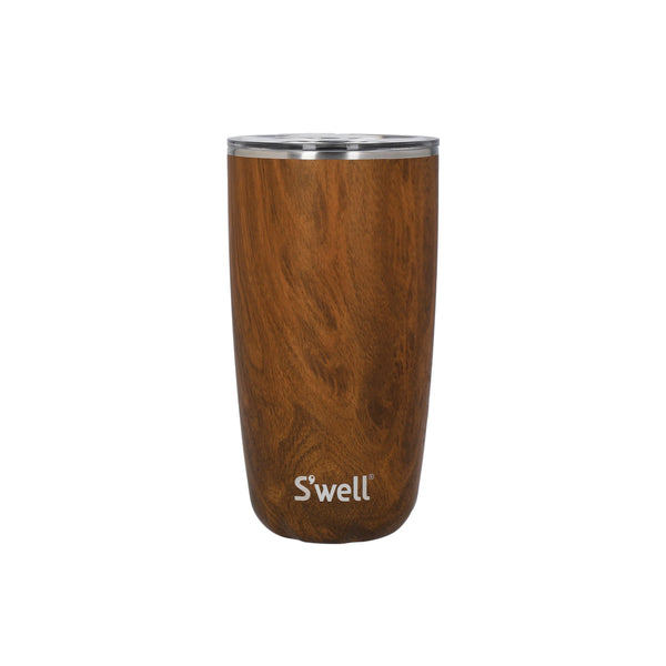 S'well Teakwood Tumbler with Lid 530ml Brown