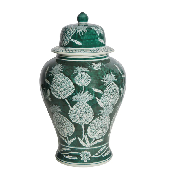 Thistle Porcelain Ginger Jar Large