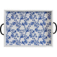 Tray Rectangle Blue/white