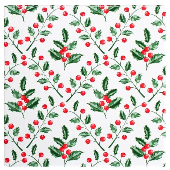 Trivet Christmas Holly - Hamptons Style