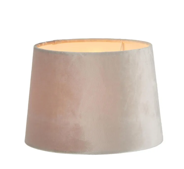 Velvet Drum Lamp Shade X-Small Mist Grey