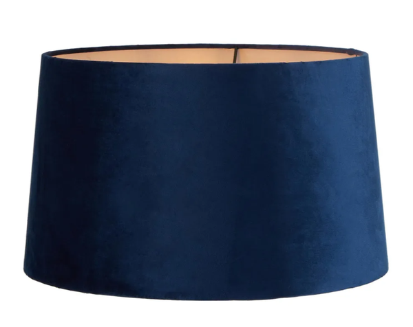 Velvet Drum Lamp Shade XL Royal Blue